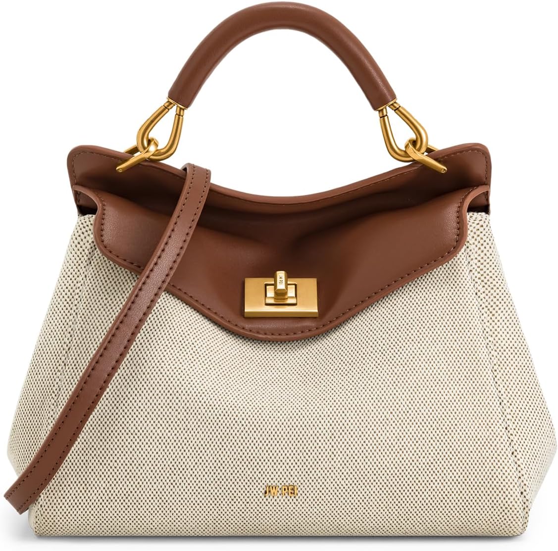 JW PEI Women's Lucia Classic Croc-Embossed Faux Suede Bag