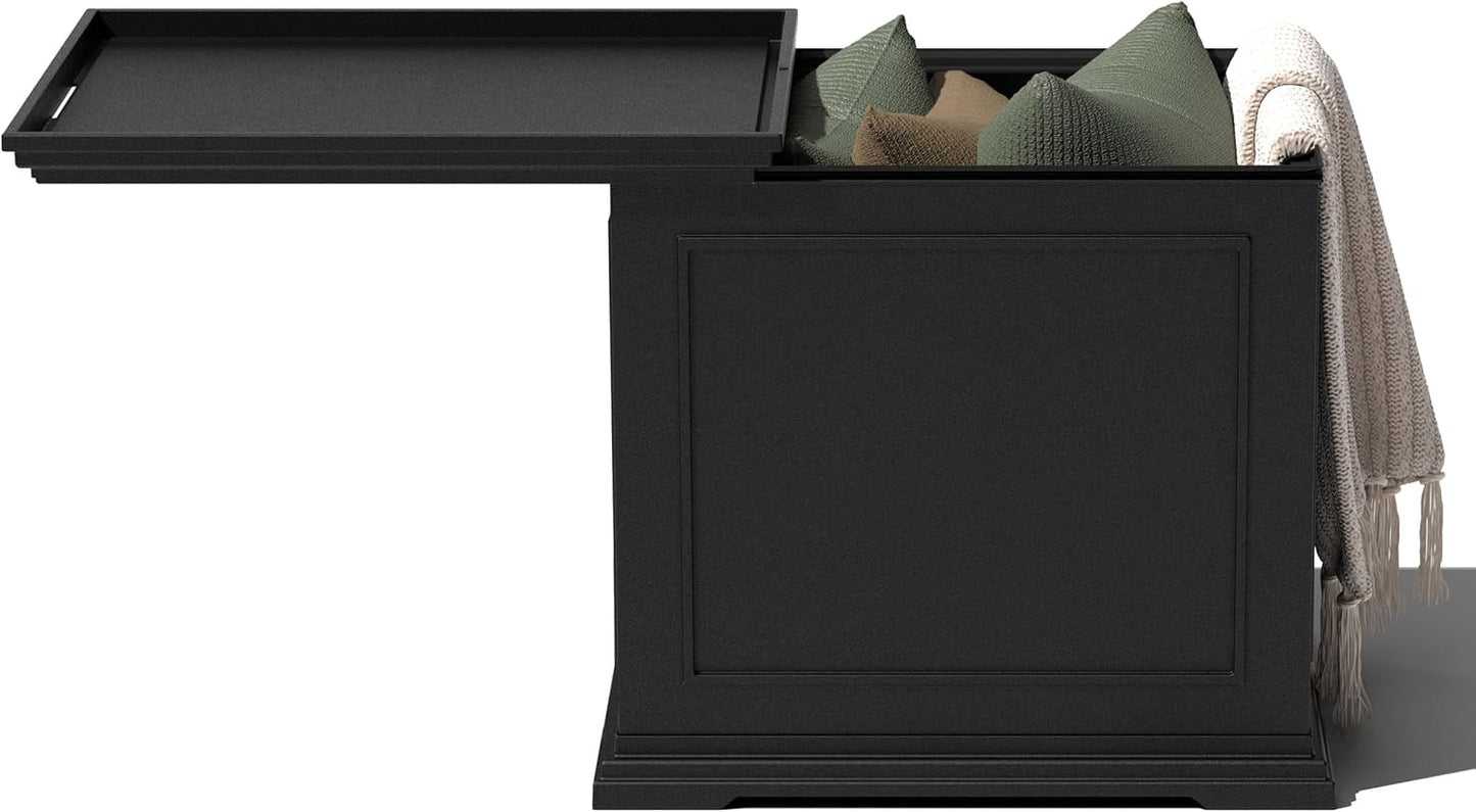 Veradek Brixton Tray Table - Durable Outdoor Side Table with Storage