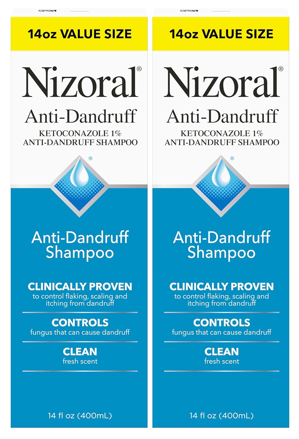 Nizoral Anti-Dandruff Shampoo with 1% Ketoconazole, Fresh Scent