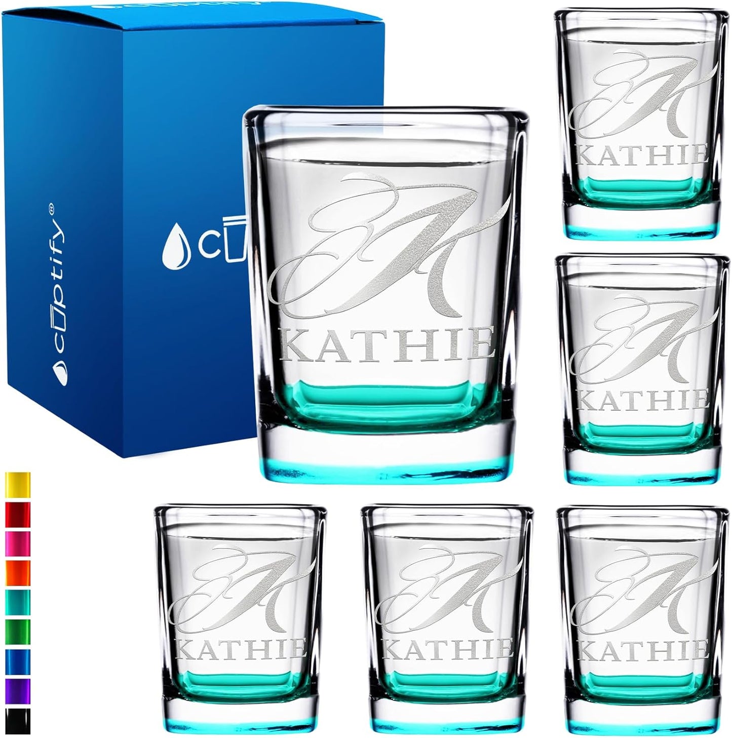 Personalized Shot Glasses Set of 6 for Unique Celebrations