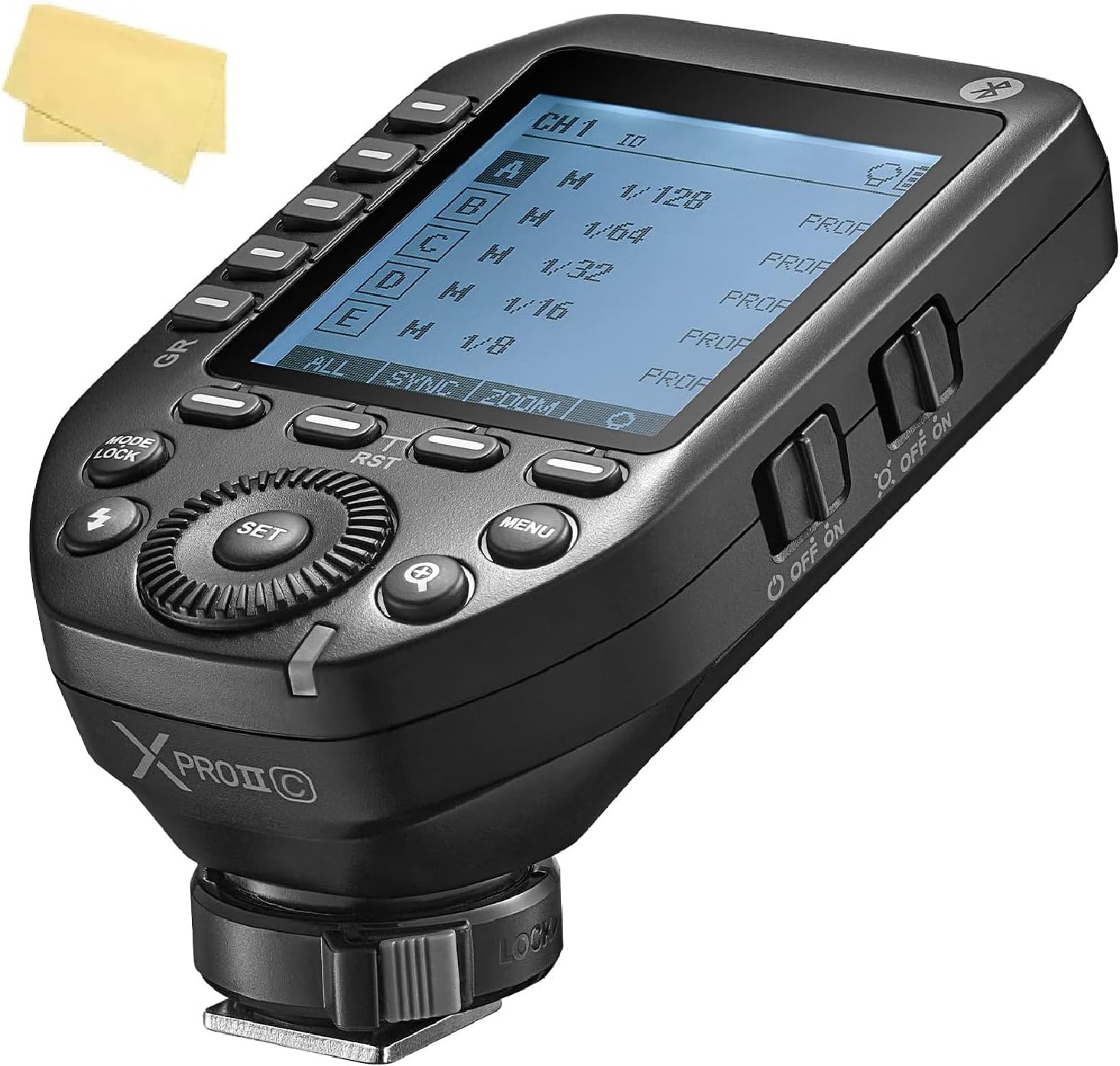 Godox XProII-C Flash Trigger: Fast HSS, Bluetooth, Hotshoe Lock