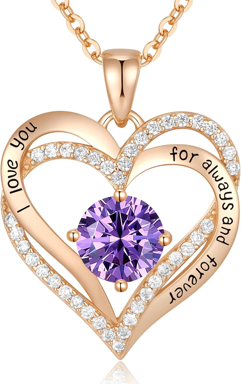 CDE Forever Love Heart Necklaces for Women - Perfect Gift Idea