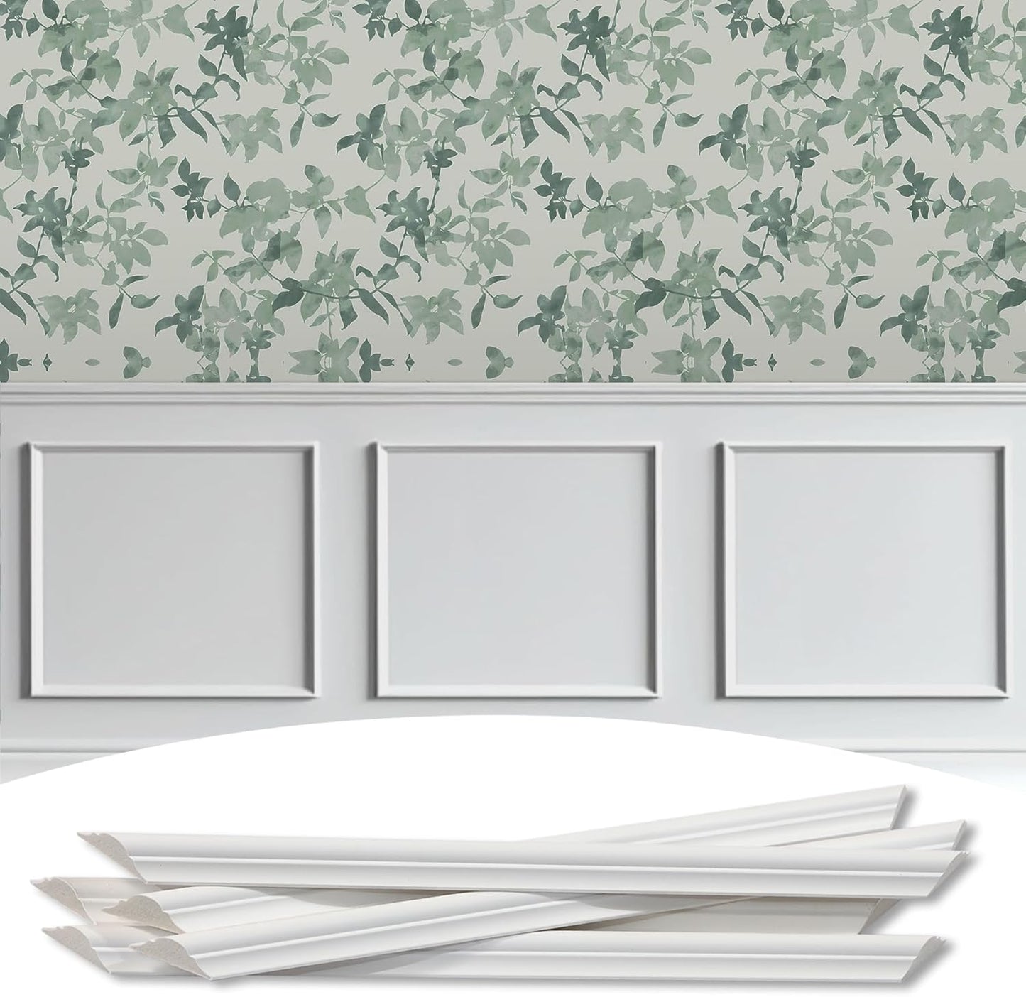 3-Frame 24in x 24in Premade Accent Wall Molding Kit for Decor