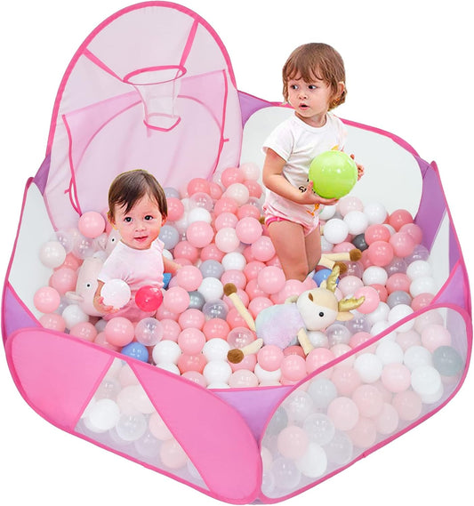 Eocolz Kids Ball Pit Tent with Basketball Hoop