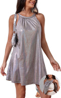 Summer dress with integrated bra for stylish beach adventures