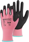 KAYGO Safety Work Gloves with PU Coating for Comfort and Grip