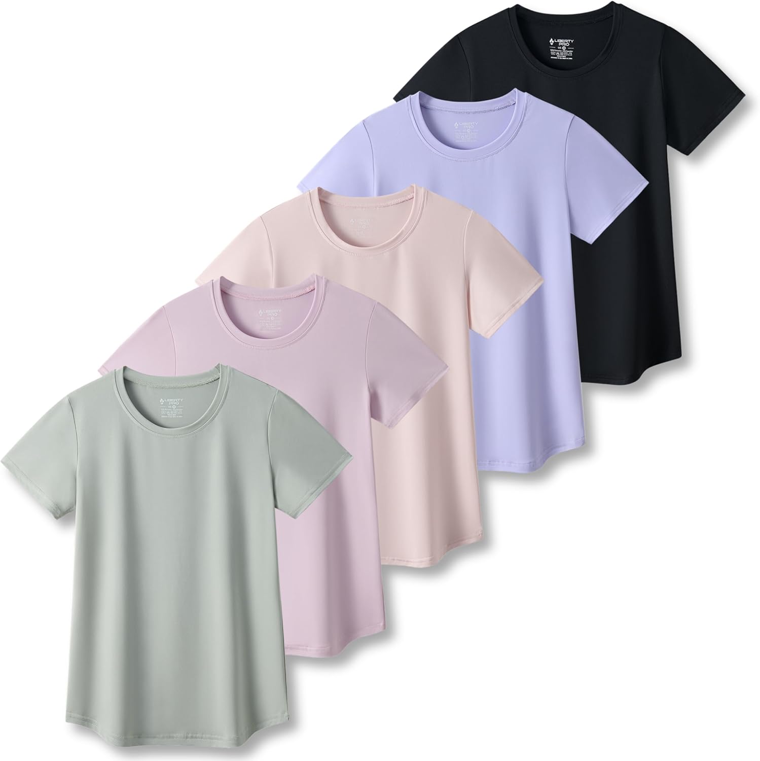 Women's Dry Fit Short Sleeve T Shirts for Gym Yoga Running