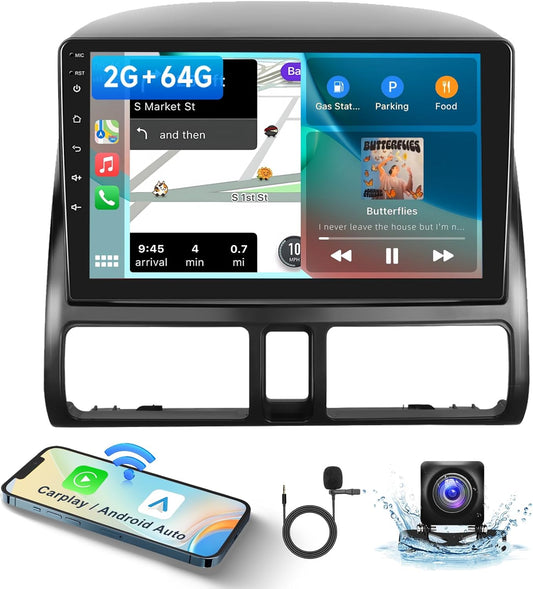 2G+64G Car Radio Stereo with HiFi Audio for Honda CRV 2002-2006