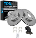 TRQ Brake Pad & Rotor Front Ceramic Kit Set for Toyota Echo MR2