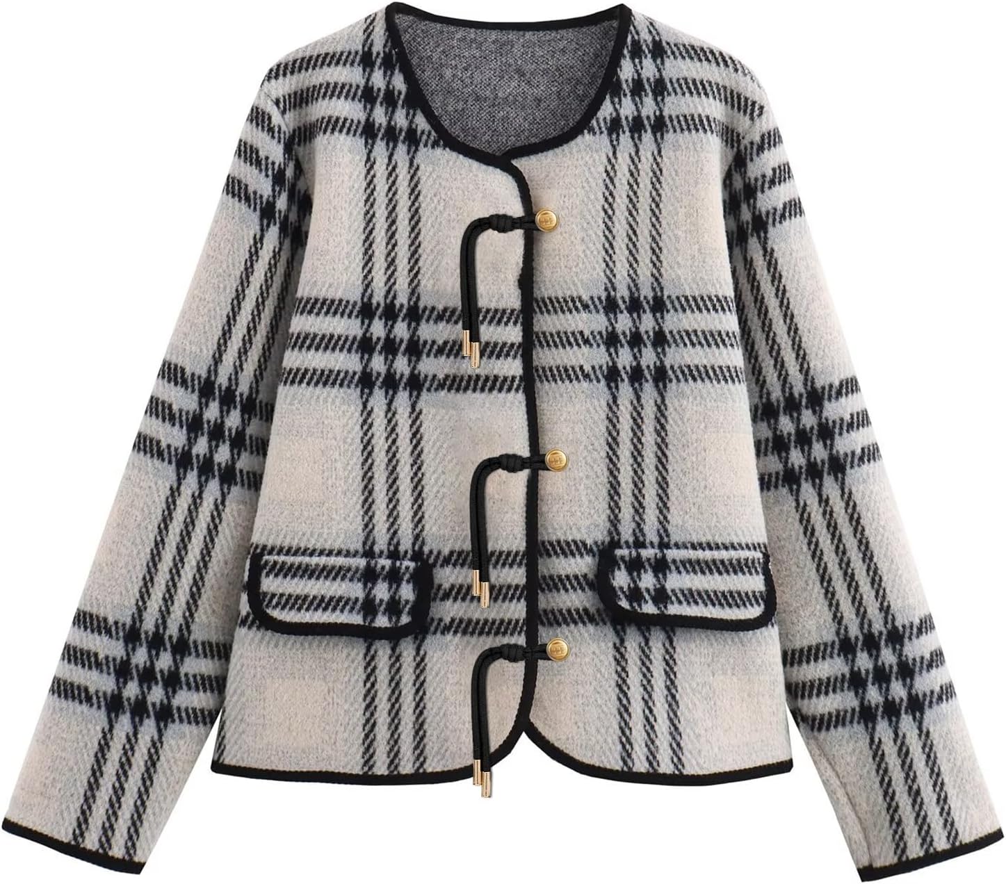 HOULENGS Women's Vintage Button Down Cardigan Sweater for Fall