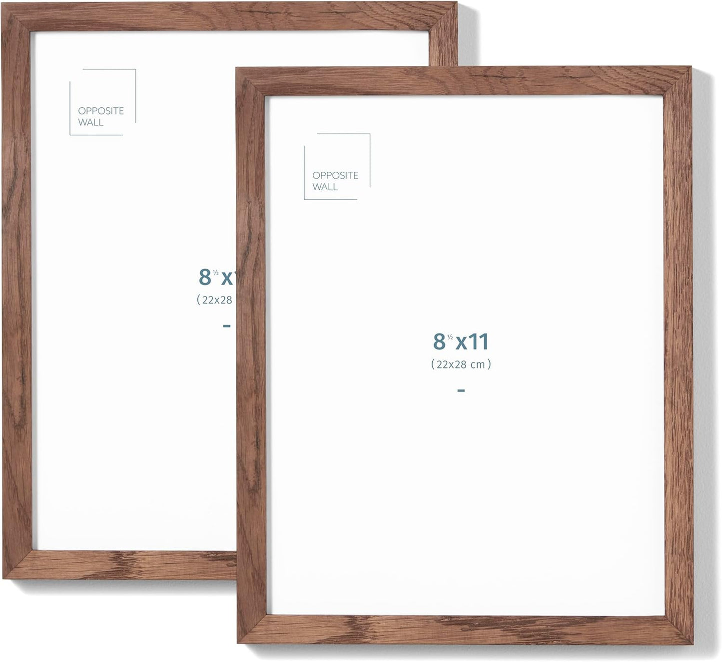 Elegant Dark Solid Oak Wood Picture Frames for Home Decor