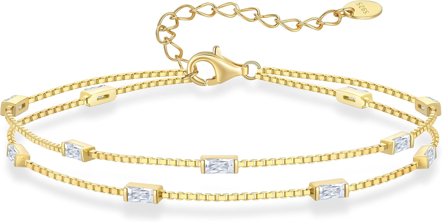 LOUISA SECRET Birthstone Bracelets for Women - Elegant Jewelry