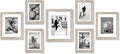 Americanflat Set of 7 Picture Frames - Driftwood Gallery Wall Set