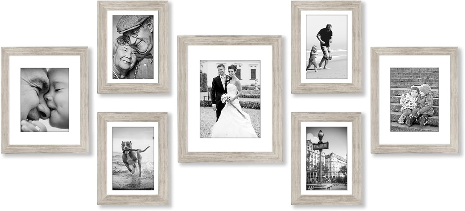 Gallery Wall Frame Set with Shatter-Resistant Glass Design
