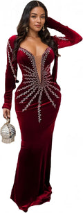 Rhinestone Embellished Formal Gowns and Evening Dresses (Style 93TK)