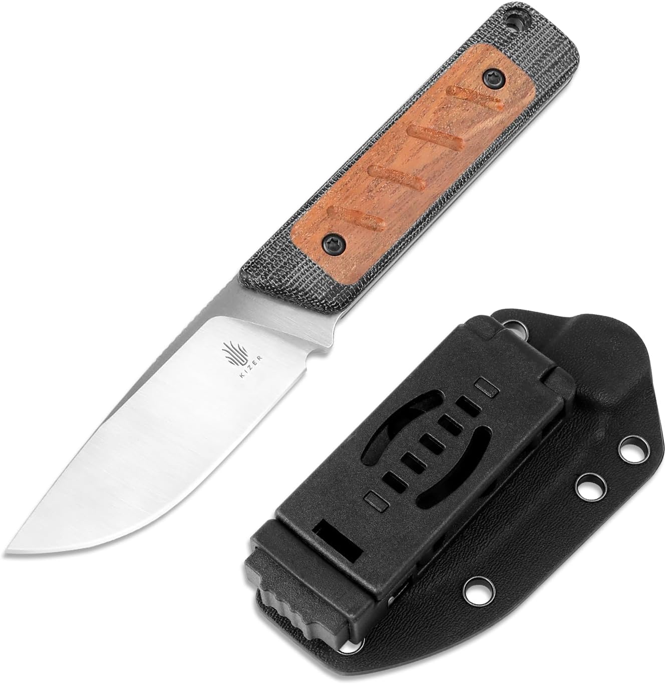 Kizer Smolt Fixed Blade Knife - Compact EDC for Outdoor Use