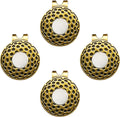 Magnetic Golf Hat Clips - Keep Your Ball Markers Handy! (Black/Bronze)