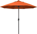 9ft Round Sunbrella Melon Patio Umbrella - Crank Lift & Auto Tilt