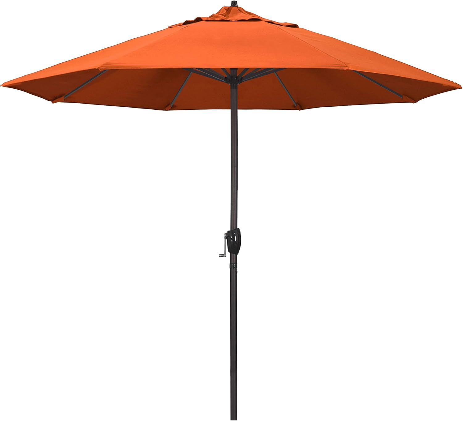 9ft Round Sunbrella Aluminum Patio Umbrella with Auto Tilt Feature