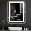 24x32 LED Mirror for Bathroom Rounded Rectangle with Lights - Dimmable