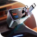 Retractable Car Charger 4-in-1 180W Max - Compact 2.9ft USB C Charger