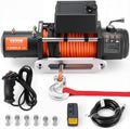 13,500 lb Electric Truck Winch 12V DC Synthetic Rope - Heavy Duty