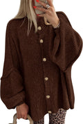 BTFBM Cardigan Sweaters for Women - Cozy Oversized Knit Style