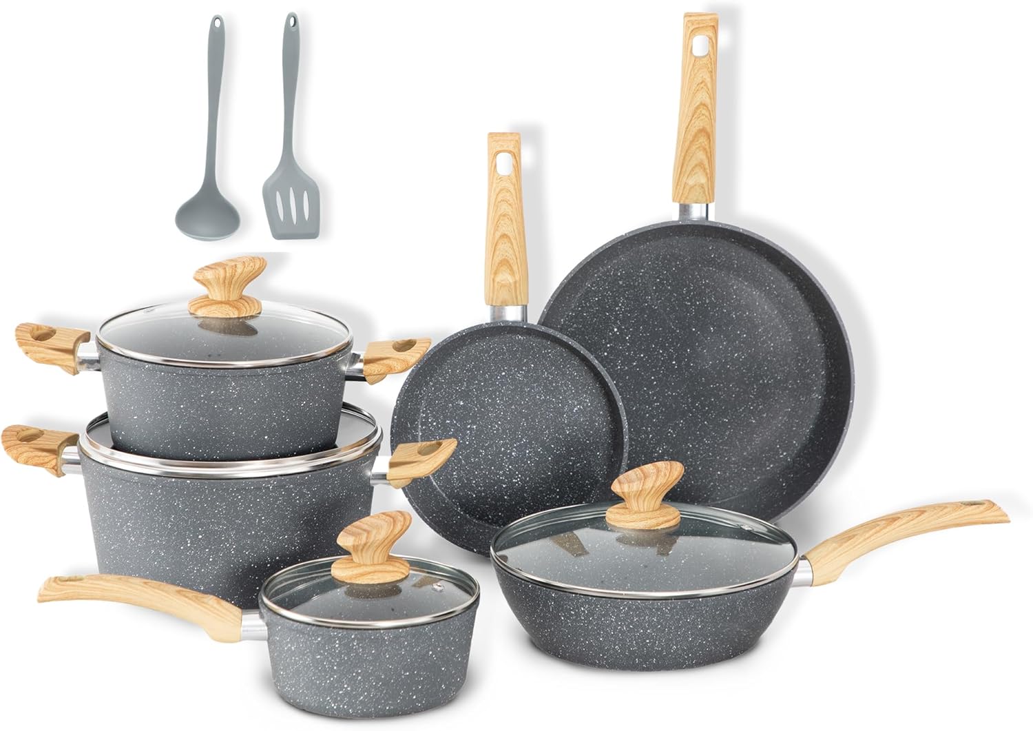 DishDelight Induction Pots and Pans Set for Healthy Cooking