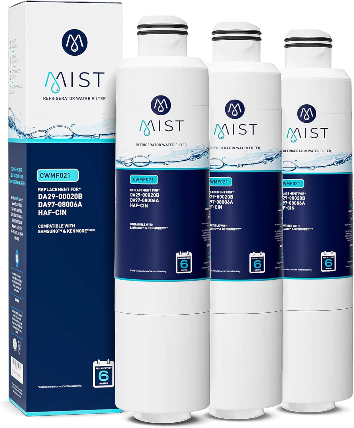 Mist Refrigerator Water Filter Replacement for Samsung & Kenmore