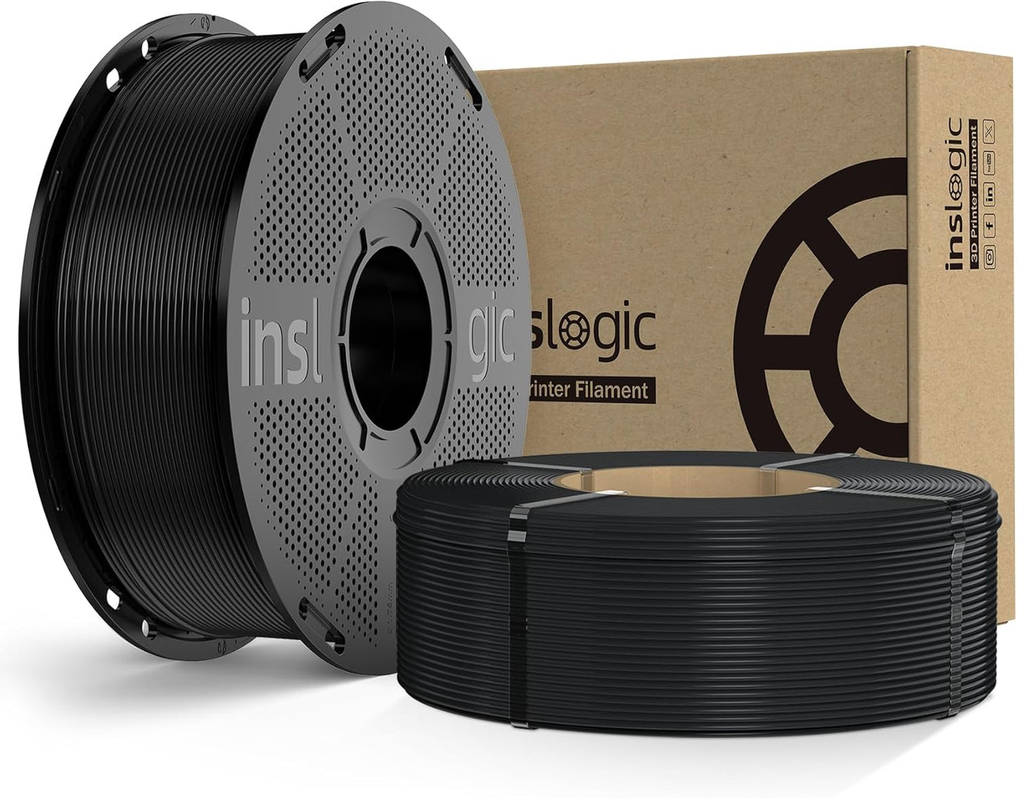 Inslogic Pre-Dried PLA Pro Filament for Strong 3D Printing