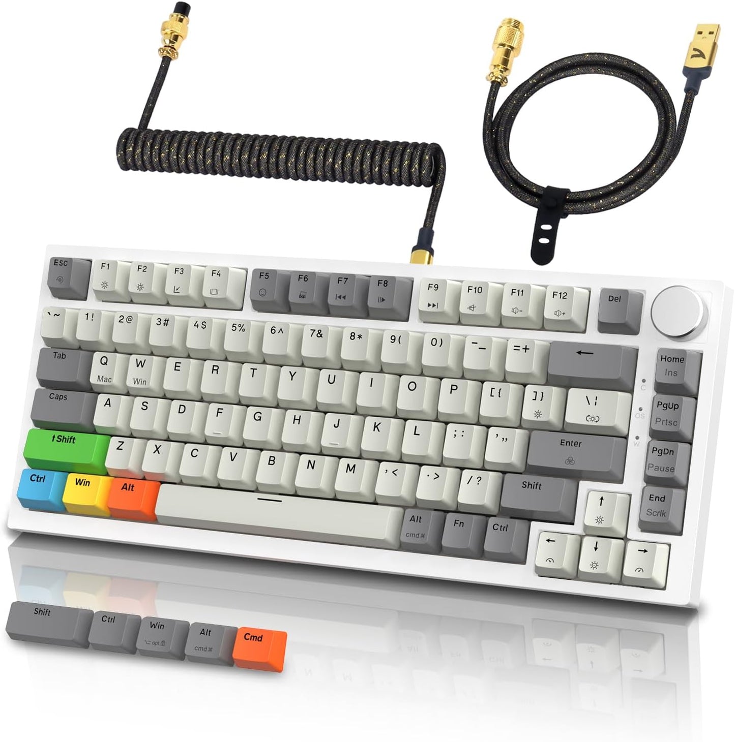 ATTACK SHARK K85 Wired Mechanical Gaming Keyboard with RGB