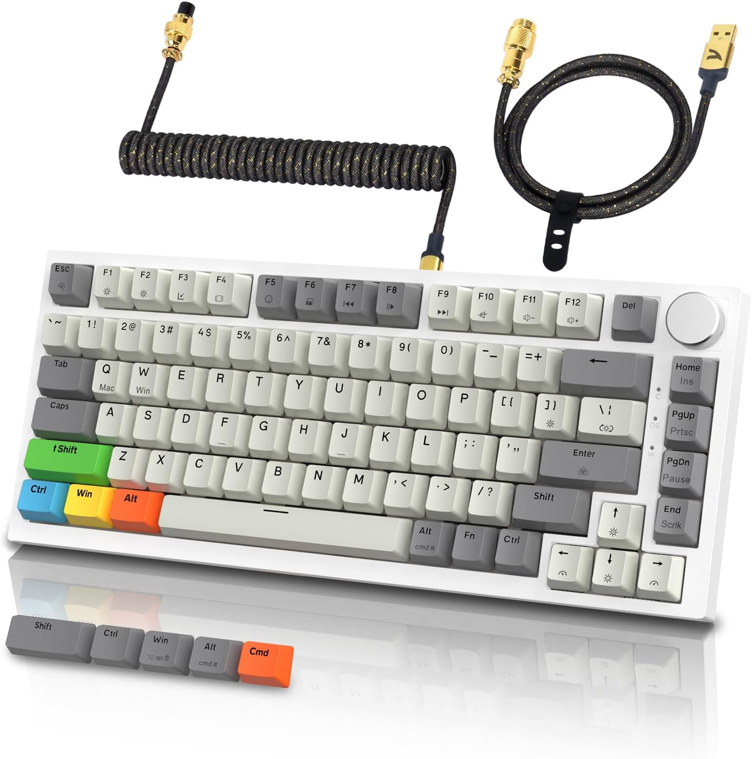 ATTACK SHARK K85 Wired Mechanical Gaming Keyboard with RGB