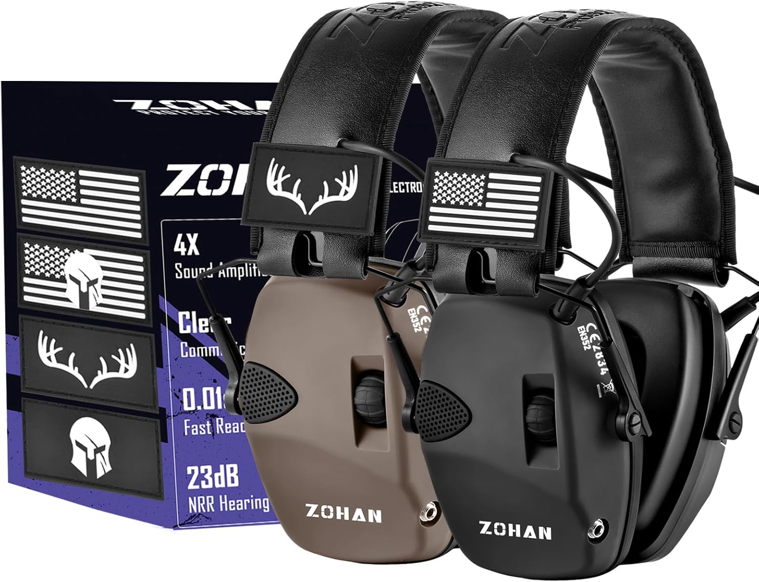 ZOHAN Electronic Shooting Earmuffs for Ultimate Hearing Protection