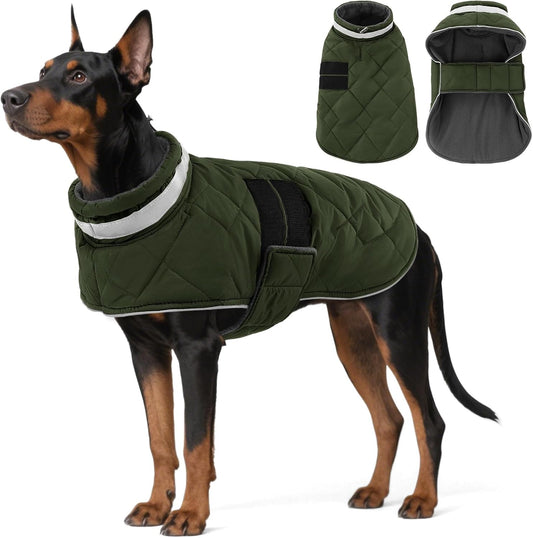 Dog Winter Coat Warm Padded Jacket for Small to Large Pets