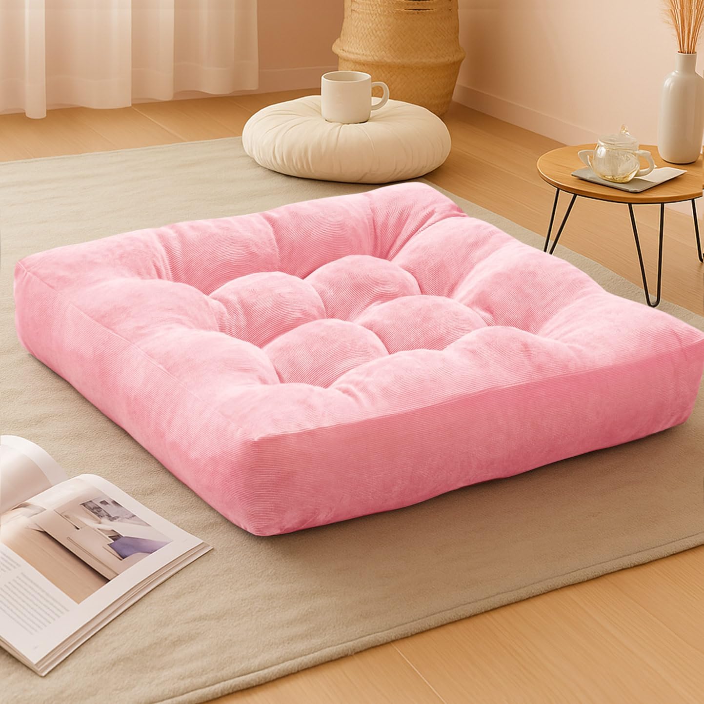 Meditation Floor Pillow Pink for Ultimate Comfort and Style