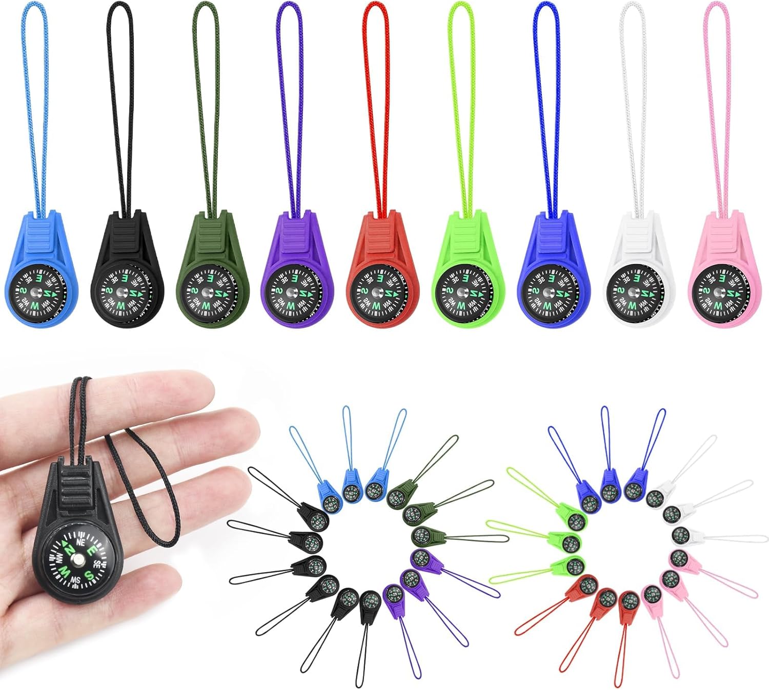 Kid-Friendly Mini Compass Keychain - Navigate with Ease! 