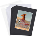 Falling in Art 16x20 Black Picture Mats 5 Pack - Ready Show Kit