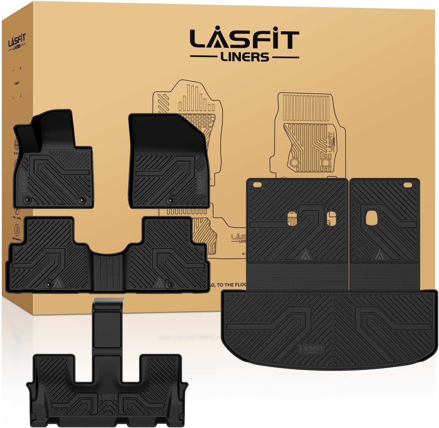 Custom Fit LASFIT Floor Mats for Hyundai Palisade 2020-2025
