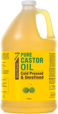 Unrefined Hexane-Free Castor Oil 128 fl oz - Gallon Size for Hair