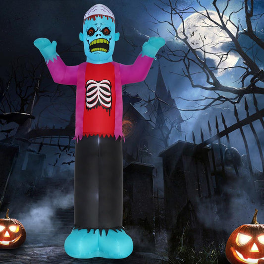 12ft Blue Zombie Halloween Inflatable Decoration for Spooky Fun