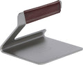 Stainless Steel Grill Press - Removable Leather Handle Cover - Crafted