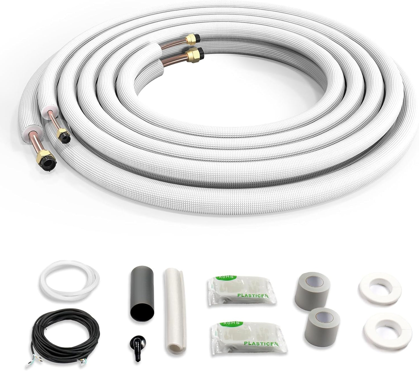 Leadzm 50 Ft Mini Split Line Set - Premium Copper Tubing for Efficient Cooling