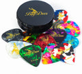 BigDeer 16-Pack Guitar Picks Set - Thin to Extra Heavy Plectrums in Stylish Tin