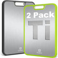 2 Pack Large Titanium Cutting Board 16 x 11 in - Durable DoubleSided