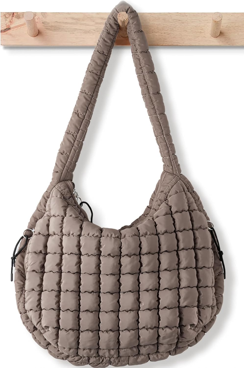 Large Quilted Puffer Tote Bag for Women - Stylish Carryall