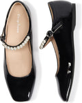 CosyFever Women's Flats Mary Jane Ballet Shoes - Patent Shine