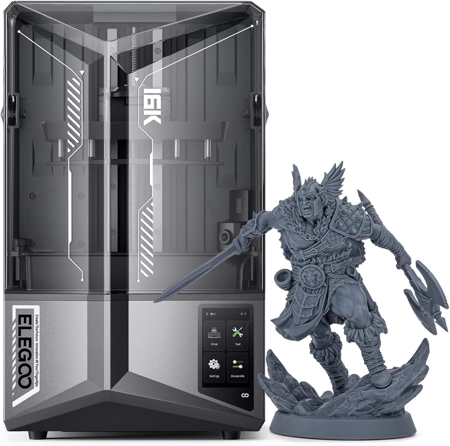 ELEGOO Saturn 4 Ultra 16K Resin 3D Printer with Fast Printing