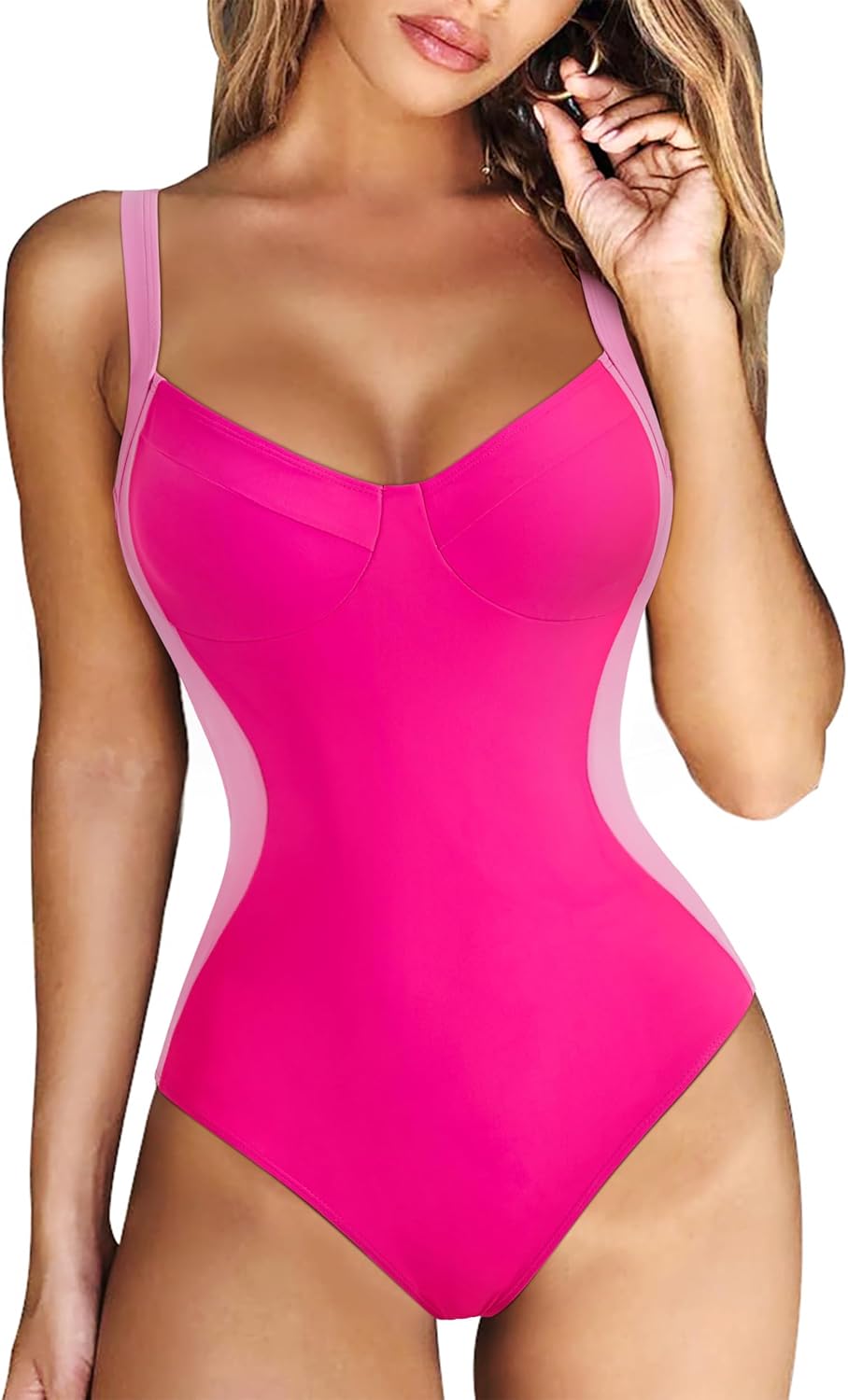 RXRXCOCO Women Slimming Tummy Control One Piece Swimsuit