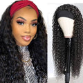 Long Headband Wig Human Hair 24 in Deep Wave - Easy Glueless Style