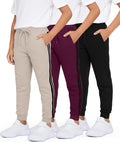 Boys Cotton Fleece Jogger Sweatpants 3 Pack - Active Everyday Wear